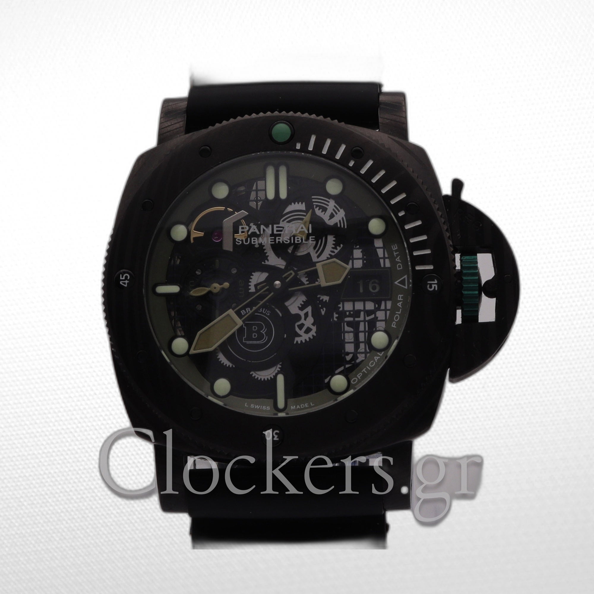 Panerai Submersible S Brabus Carbotech Black and Green Dial PAM01283