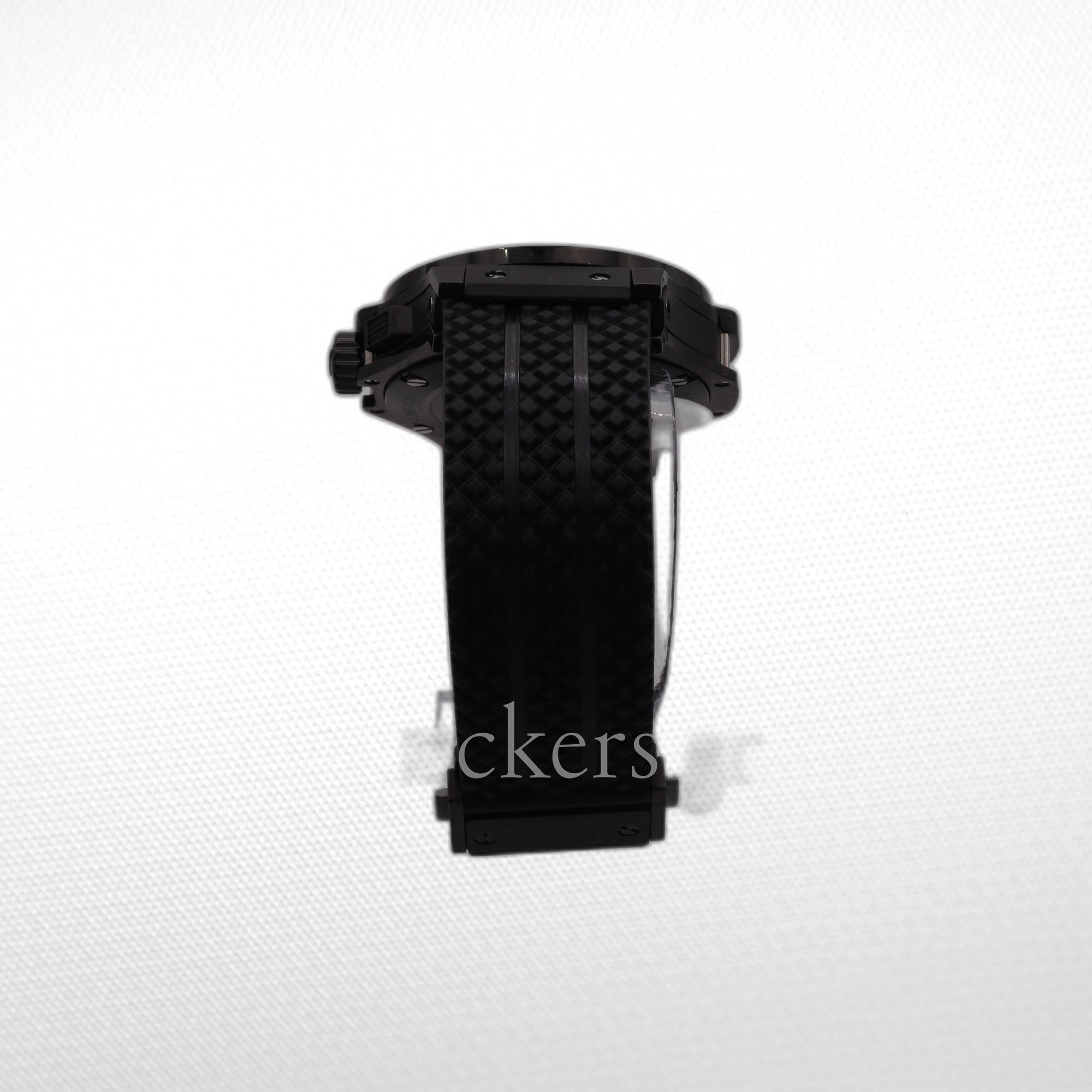 HUBLOT BIG BANG BLACK DIAL BLACK CASE BLACK RUBBER BRACELET