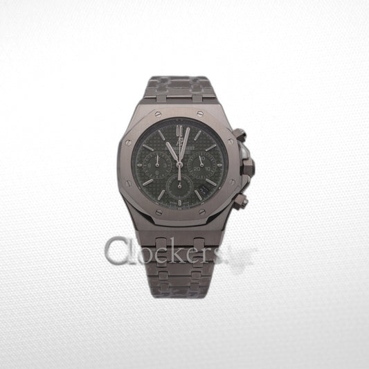 AUDEMARS PIGUET ROYAL OAK CHRONOGRAPH 41MM STEEL BLACK GREEN 26331ST