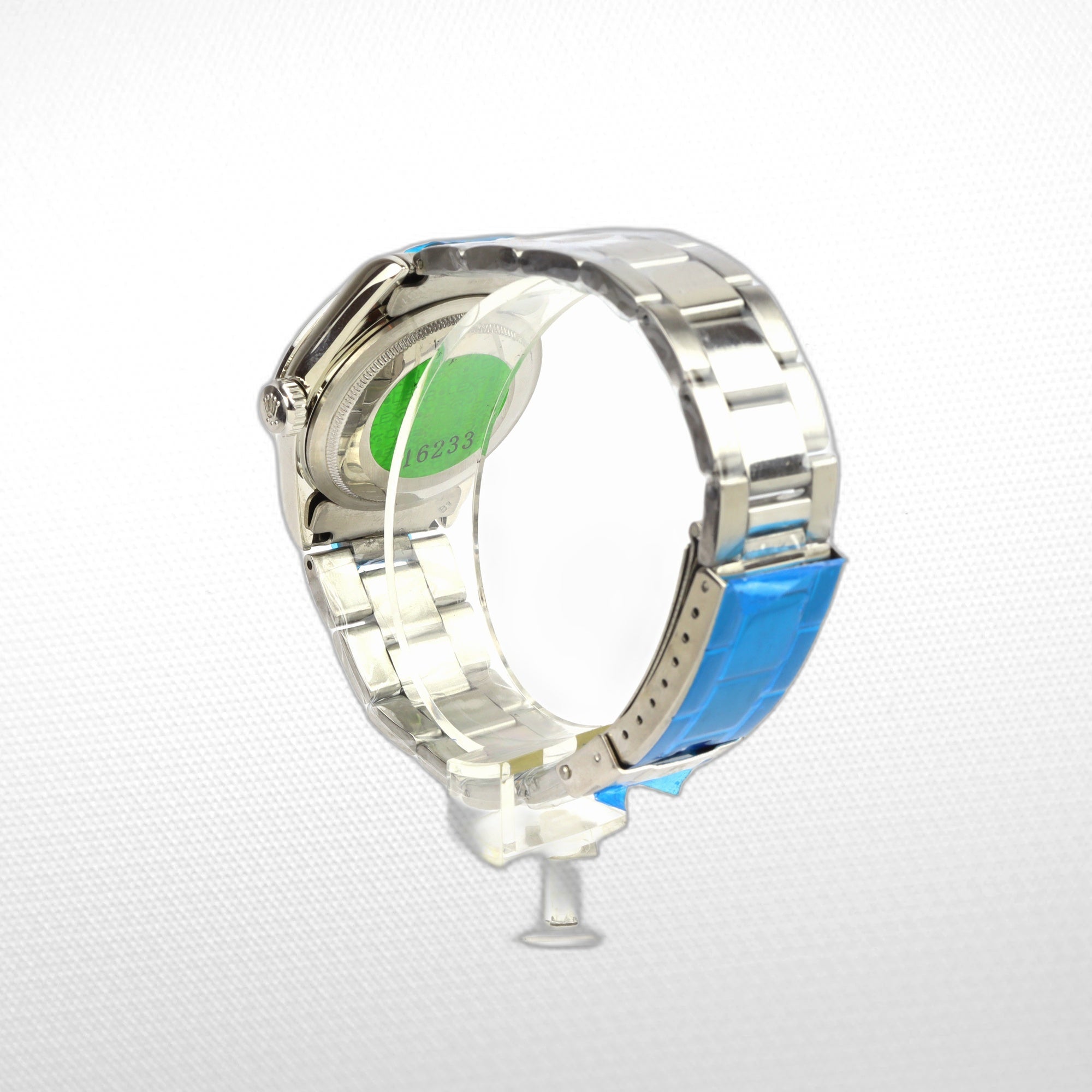 DATEJUST 36MM SS WHITE GOLD OYSTER SALMON DIAL DIAMONDS MARKERS