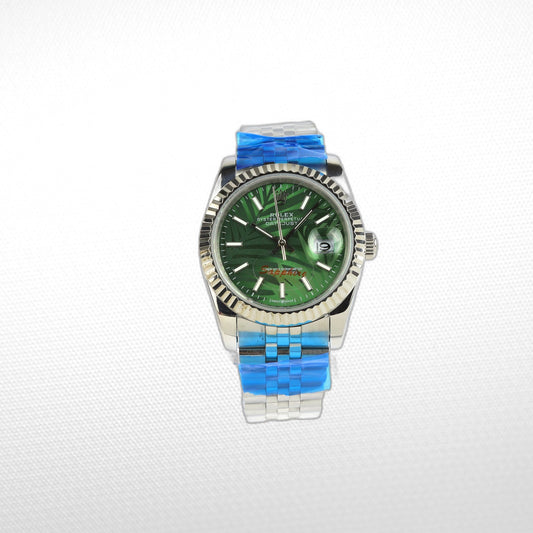 DATEJUST 36MM SS WHITE GOLD JUBILEE GREEN DIAL STICKS MARKERS 2022 CLONE