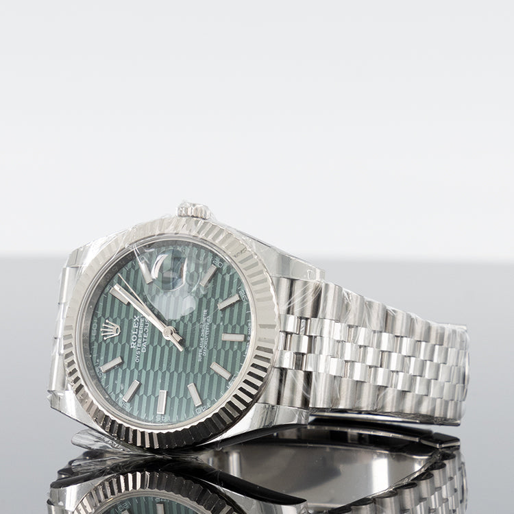 Datejust  Mint Green Fluted Motif Dial