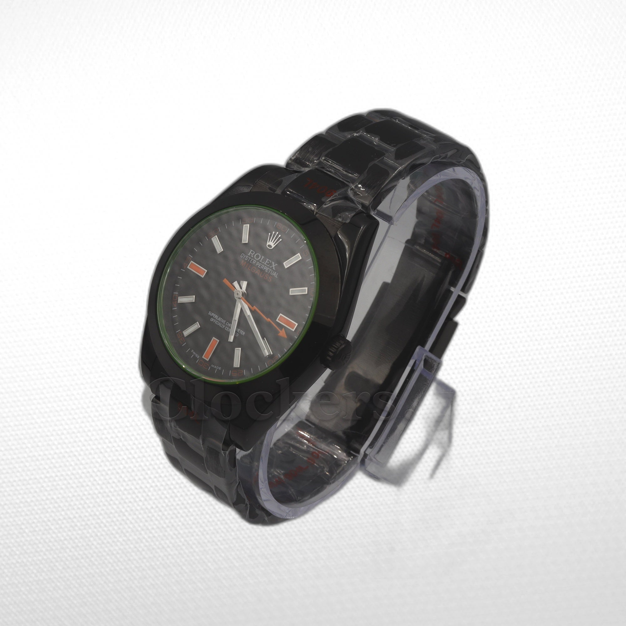 MILGAUSS 116400GV – BLACK DIAL – GREEN CRYSTAL – PVD