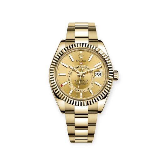 Skydweller yellow gold oyster