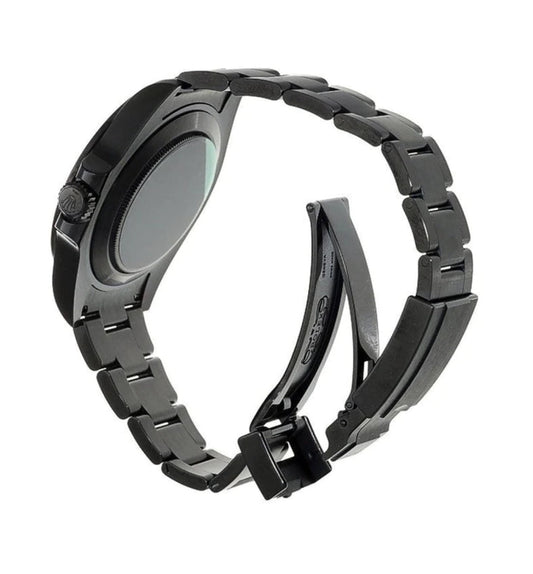 Milgauss black-pvd domed bezel Green Crystal