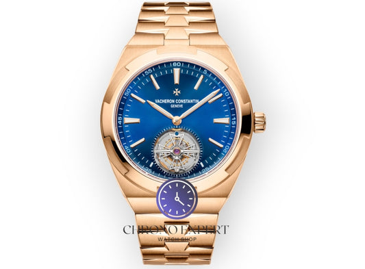Overseas blue dial turbillon