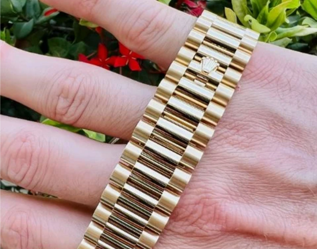Day Date  Gold Green Dial