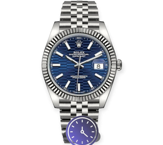 Date Just Blue Dial motif