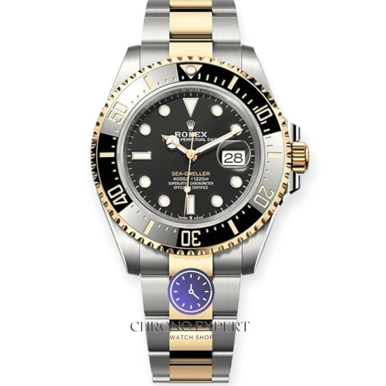 Sea dweller two tone black dial