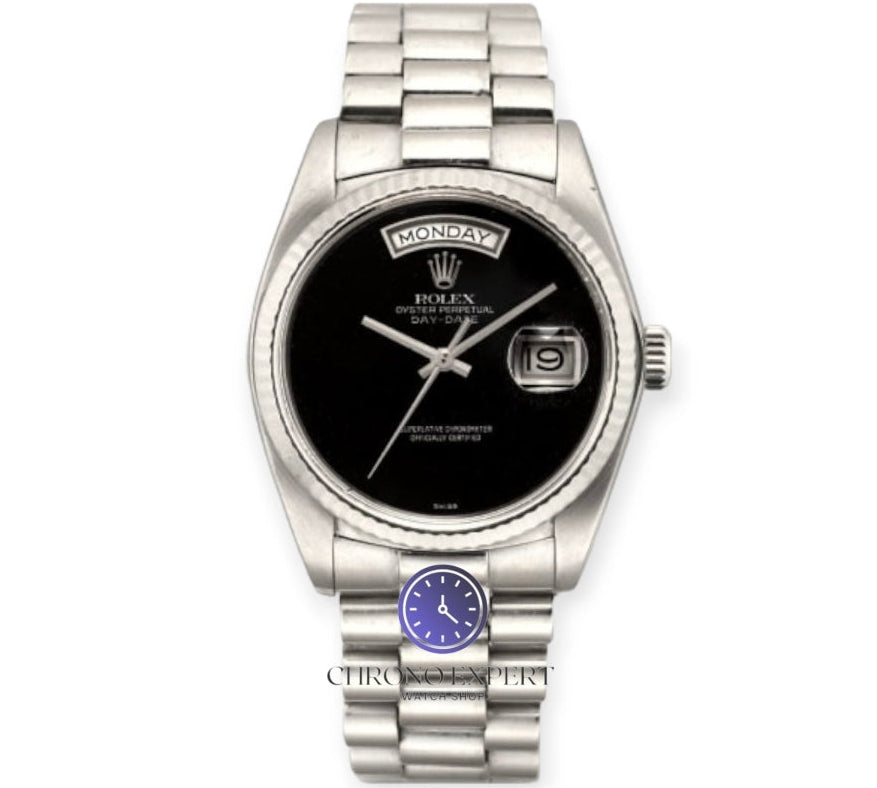 Day Date Silver Onyx