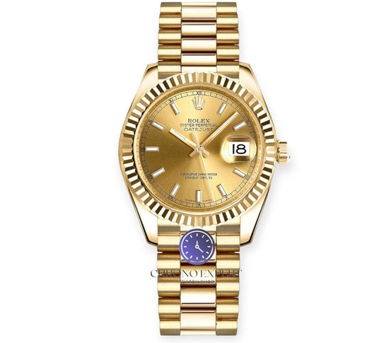 Date Just gold gold Dial