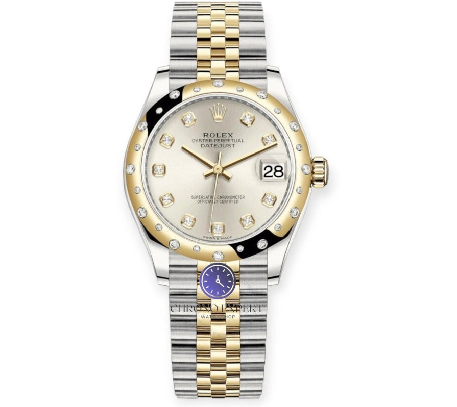 ROLEXDatejust 31 Silver Diamond Dial Automatic Ladies