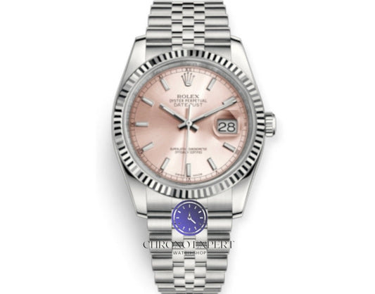 Date Just pink dial jubille