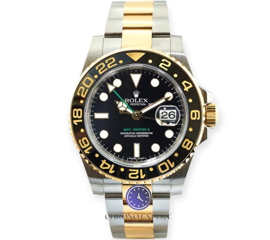 GMT MASTER 2 Two Tone Black Dial