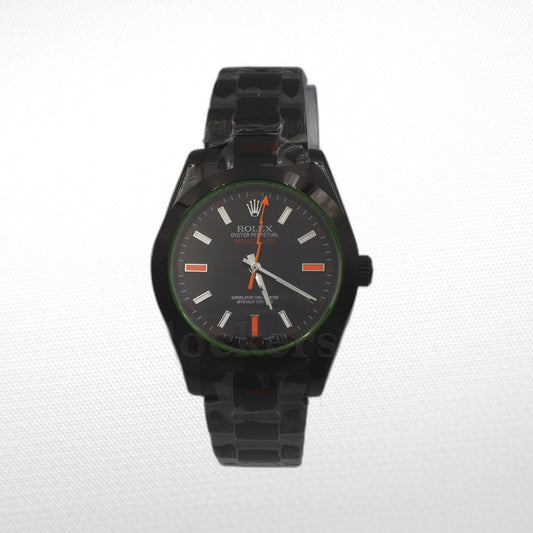 MILGAUSS 116400GV – BLACK DIAL – GREEN CRYSTAL – PVD