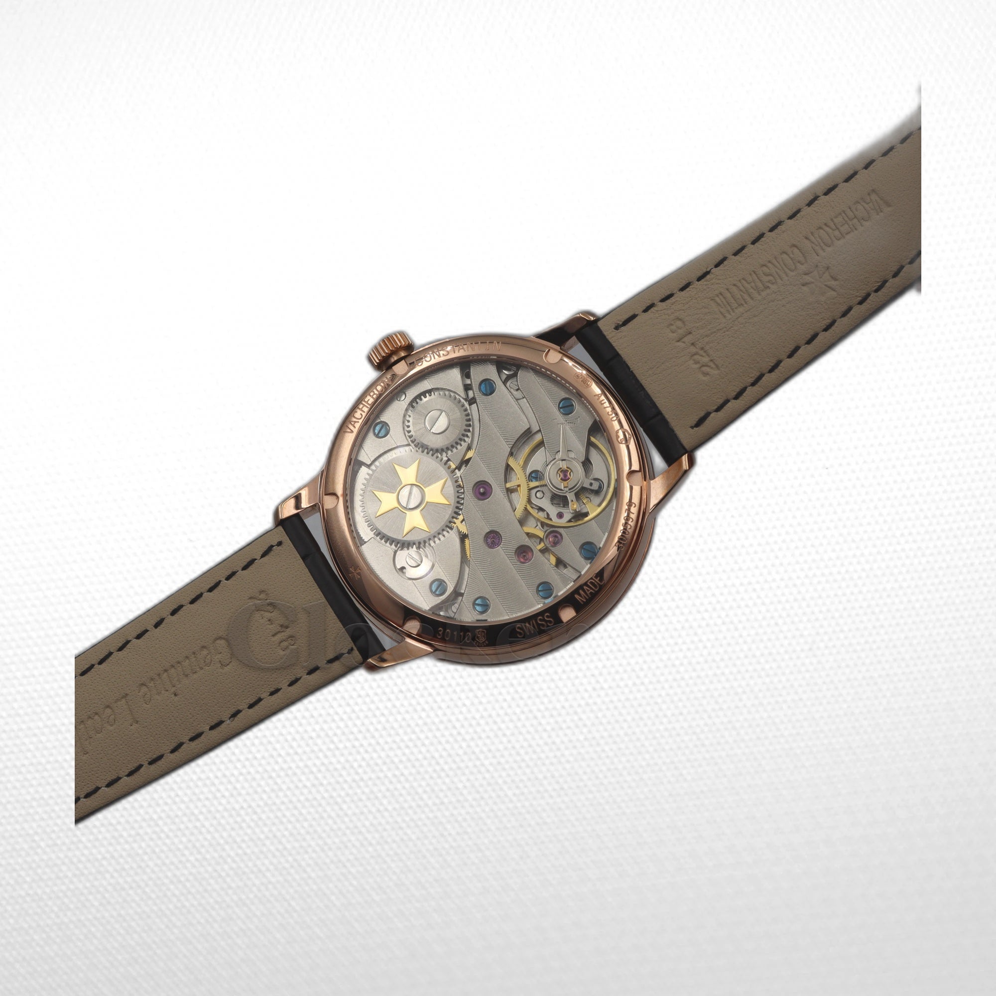 VACHERON CONSTANTIN TRADITIONNELLE WOLRD TIME BLACK STRAP