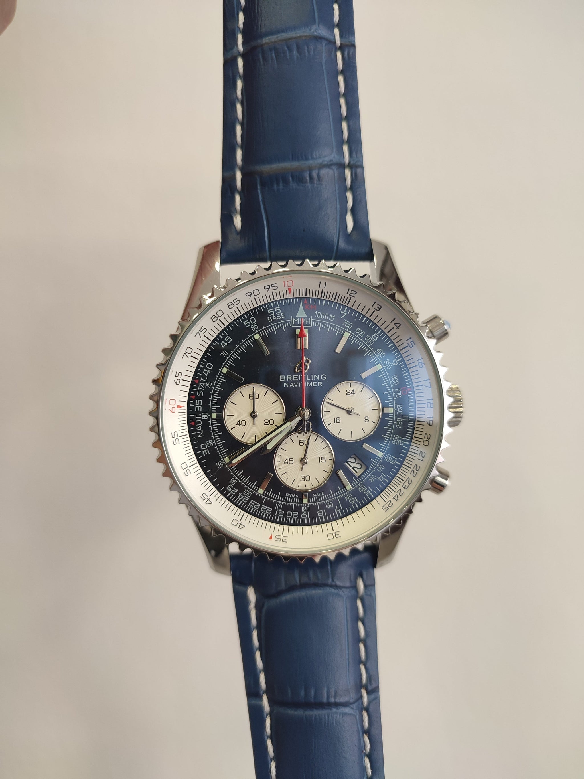 Navitimer blue dial