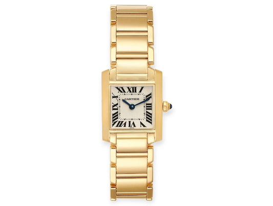 Tank Francaise Yellow Gold Gold Quartz Ladies Watch