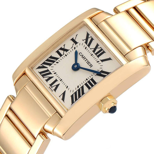 Tank Francaise Yellow Gold Gold Quartz Ladies Watch