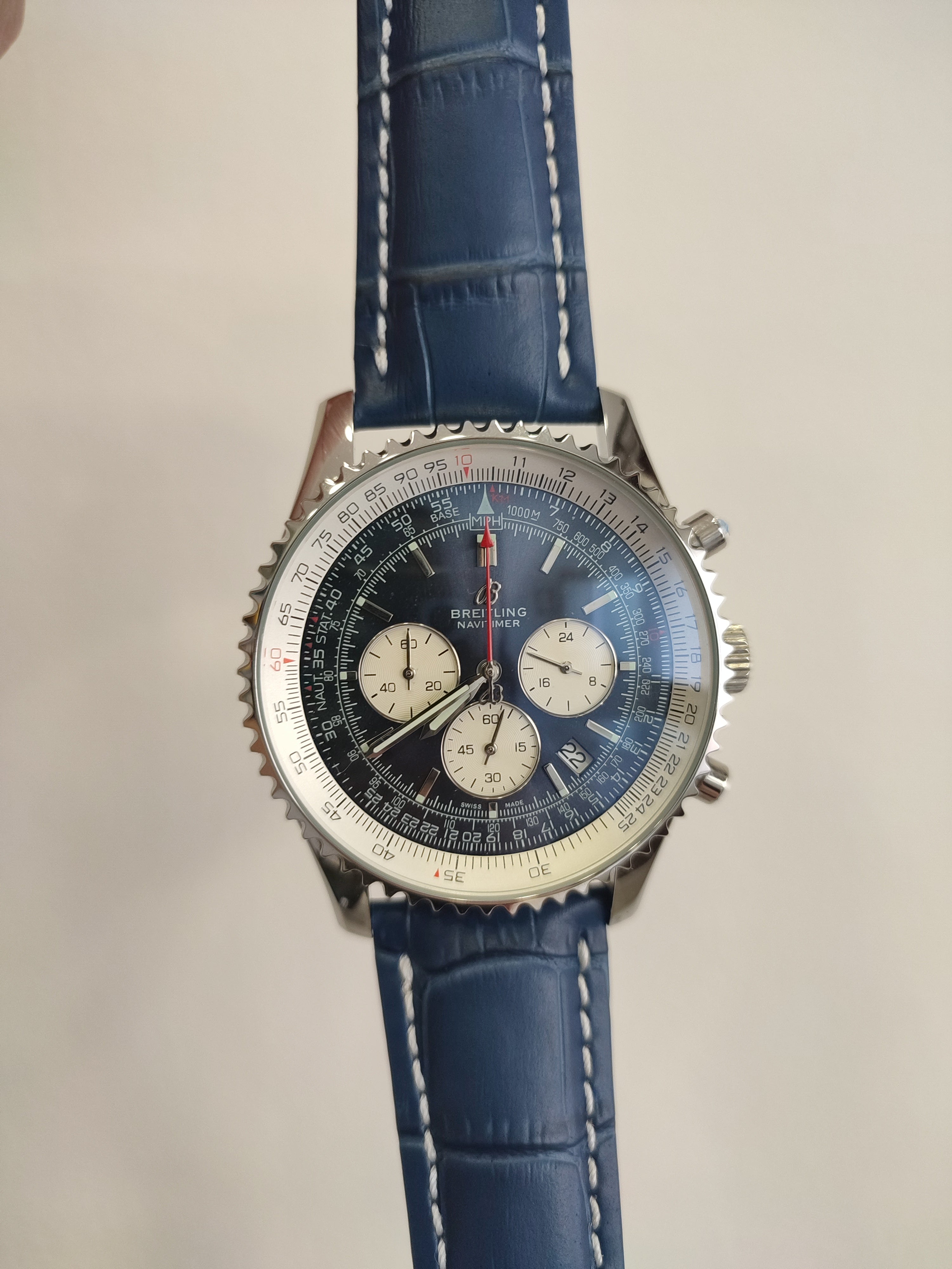 Navitimer blue dial